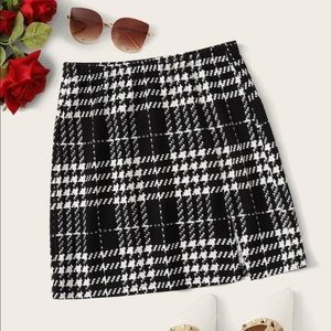 Holiday Plaid A-Line Mini Skirt